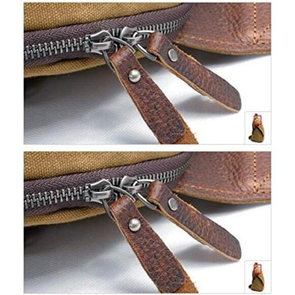 Mens Sling Backpack Crossbody Bag Waxed Canvas Waterproof Travel Shoulder Pack - Picture 6 of 7